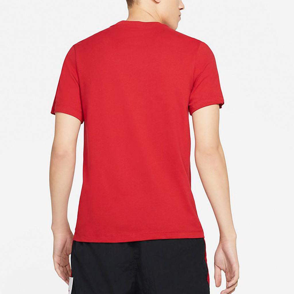 Jordan Jumpman T Shirts Men's Red Crew Neck Moderate CW5191-687