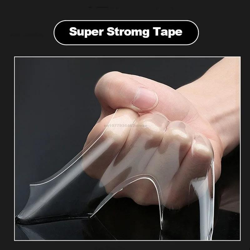 Double Sided Nano Tape Extra Strong Decorative Adhesive Tape Thickened Transparent Waterproof Tape Glue Useful Things for Home