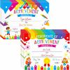 40 PCS Preschool Diploma, Certificate of Achievement In 2 Designs Colorful Certificate of Awards School Classroom Supplies for Kids Students