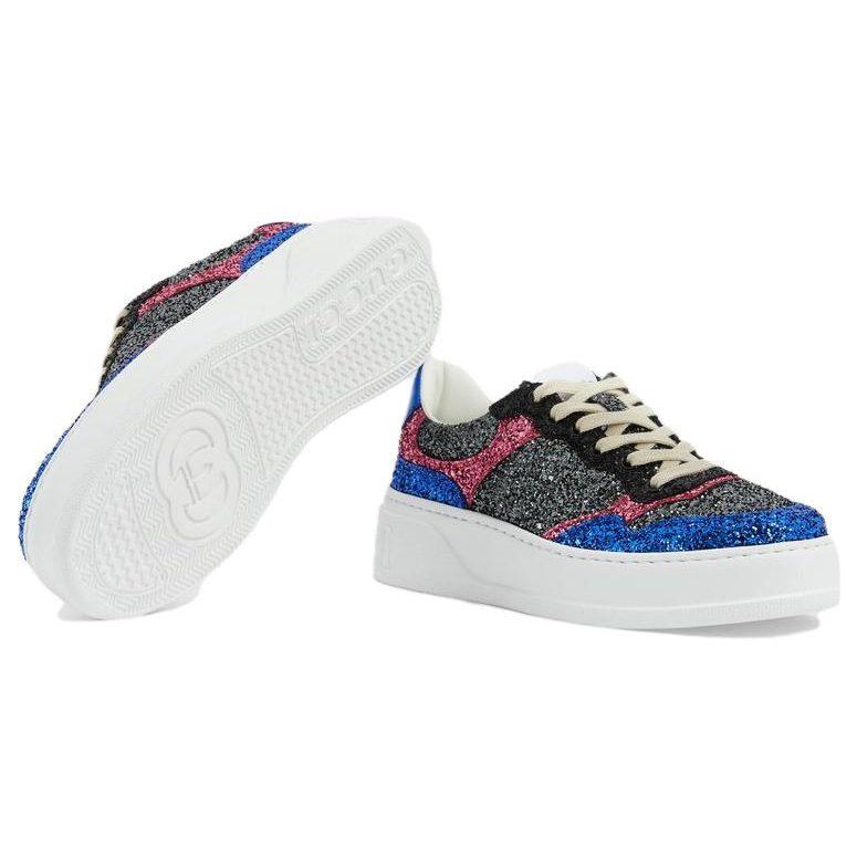 GUCCI Glitter-detailed Low-top Sneakers 724249 FAA3P 4255