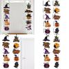 Halloween Scene Setter Door Hanging With Paper Pumpkin And Bat For Seasonal Festivities