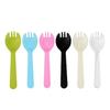 Disposable Plastic Ice Cream Spoons With Individually Packaged Modern Design For Dessert Service