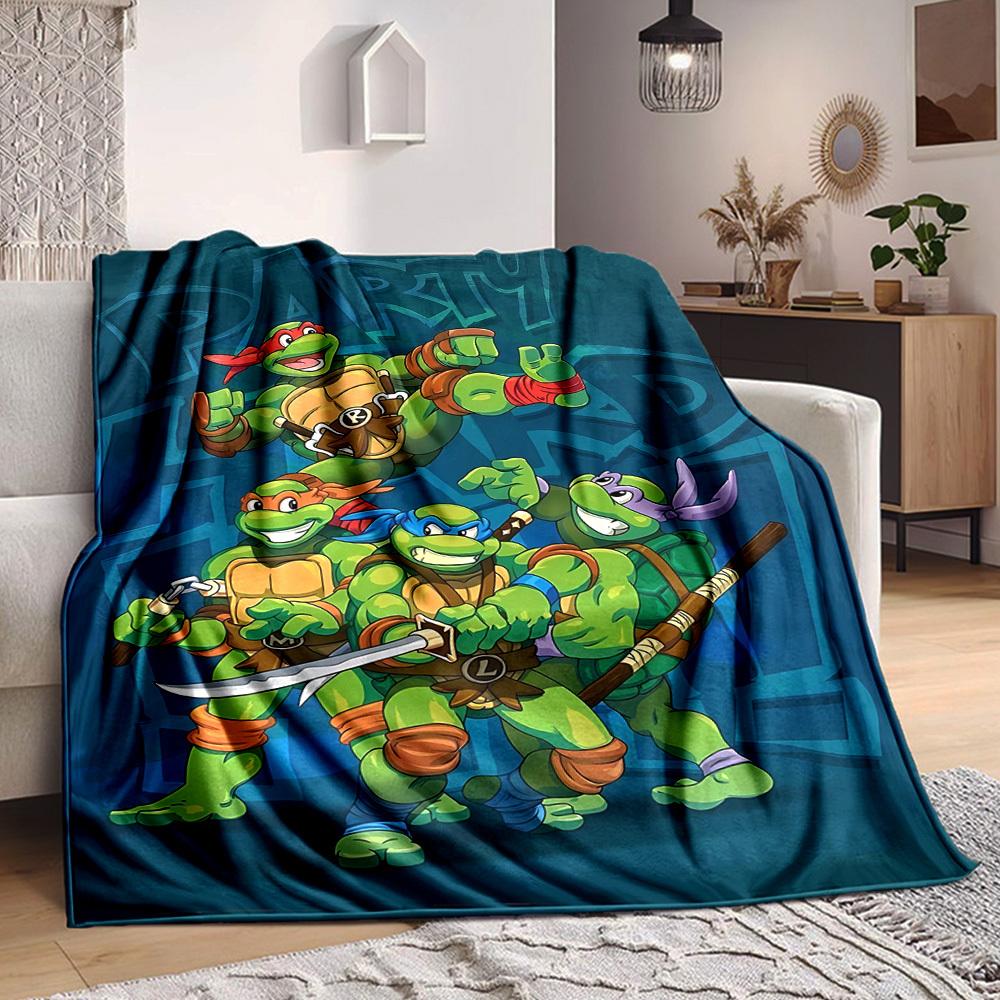 1pc Turtles, Party Blanket Versatile for Couch, Office Bed
