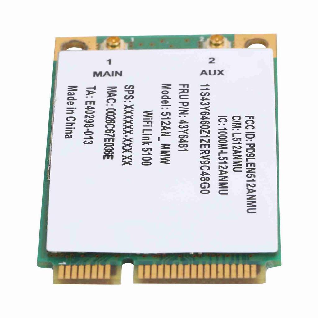Wireless Network Card 2.4G 5G 300Mbps Mini PCIe Card for Lenovo Y450 Intel 5100 5100AGN 512AN_MMW