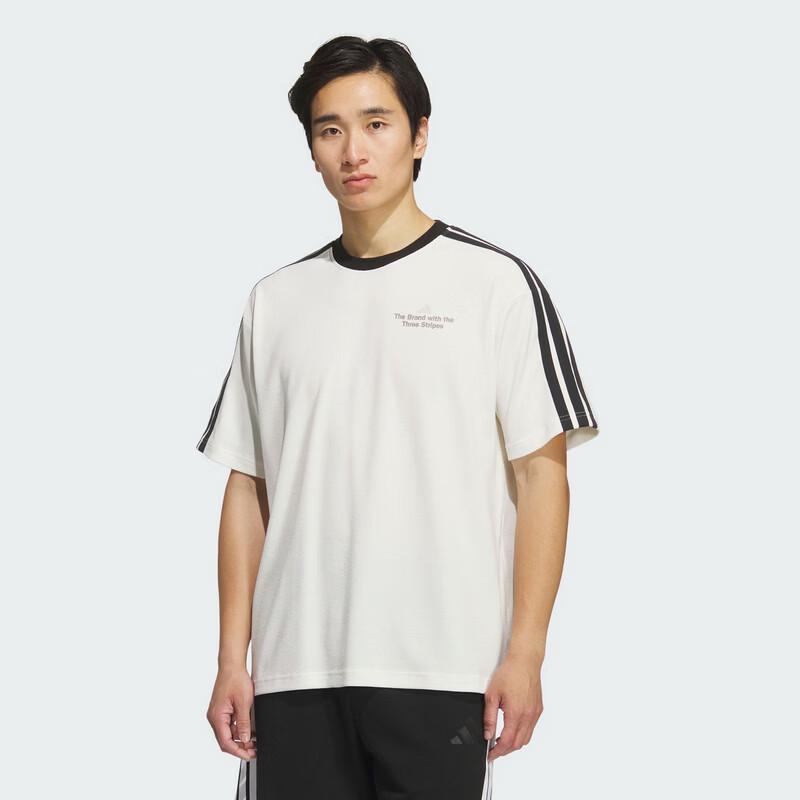Мужская спортивная футболка Adidas GFX TEE1 с коротким рукавом и круглым вырезом L