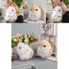 Adorable Hamster Plush Keychain Cute Cartoon Doll Soft Toy For Gift Giving