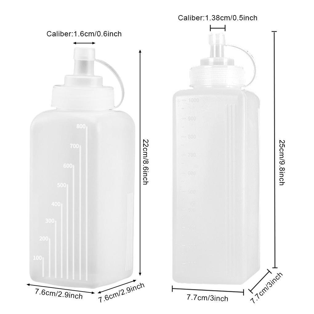 PP Squeeze Lieblingssaucen Weite Plastik-Saucenflasche Plastik-Squeeze-Saucenflasche Lebensmittelqualität