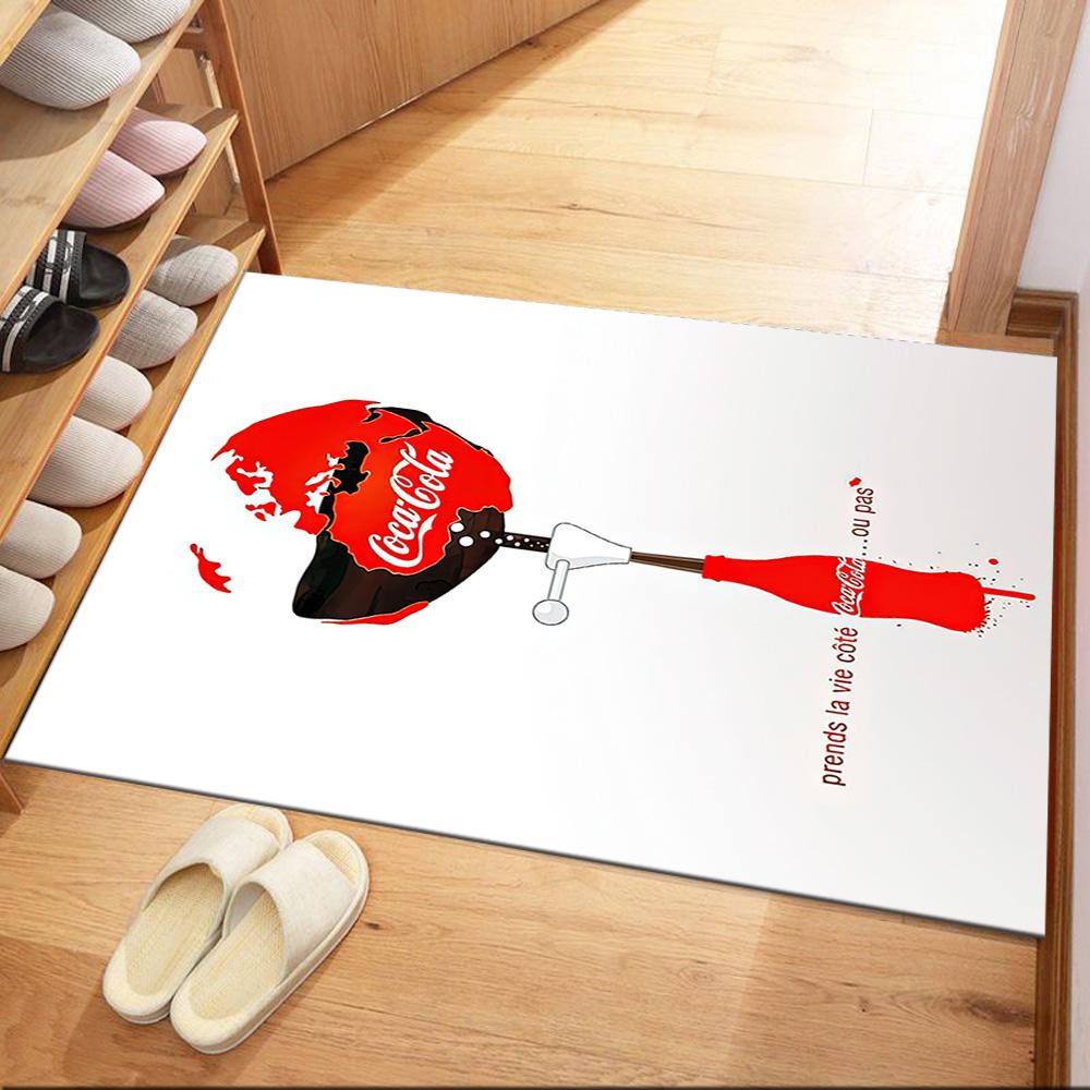 Coca-cola Classic Bottle Cap Square Rugs Are a Great Choice for Living Rooms, Bedrooms, Home Décor, and As Gifts.