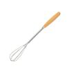 1Pc Premium Stainless Steel Whisk With Solid Wood Handle - Perfect Fit For Blending, Whisking & Stirring In The Kitchen