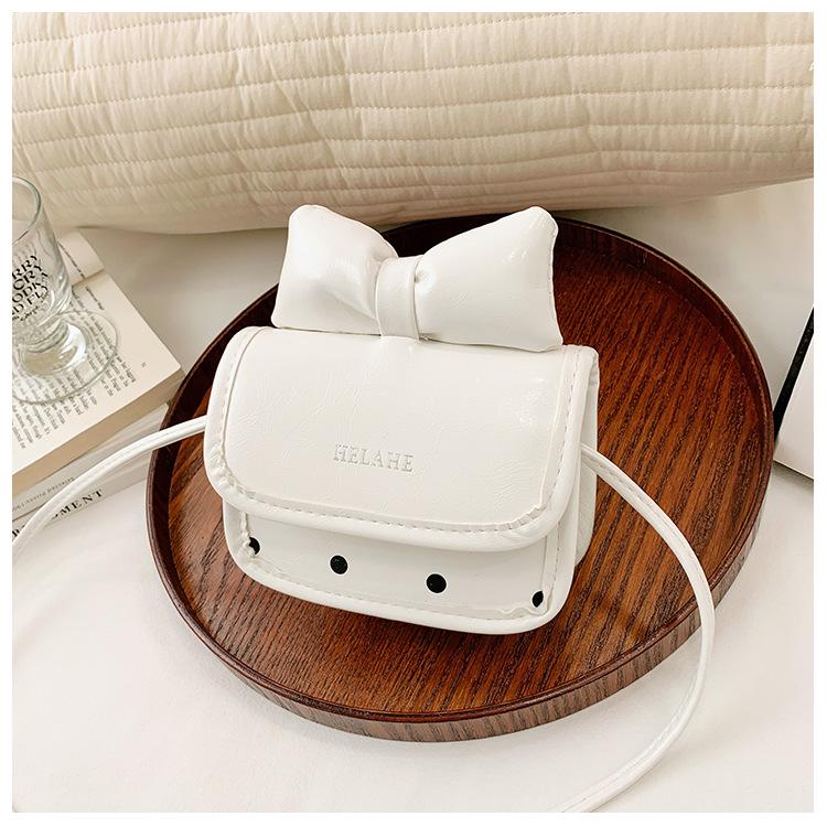 Set de Bolso Bandolera con Lazo de Lunares para Niñas y Monedero