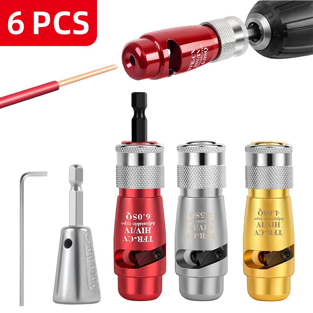 Electric Wire Stripper for 2.5/4/6 Square Wire Cable Wire Peeling Machine Power Drill Driver Stripper Automatic Wire Stripping