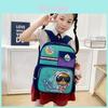 Adorable Cartoon Space Backpack For Kids Trendy Boys Girls Nylon Lightweight