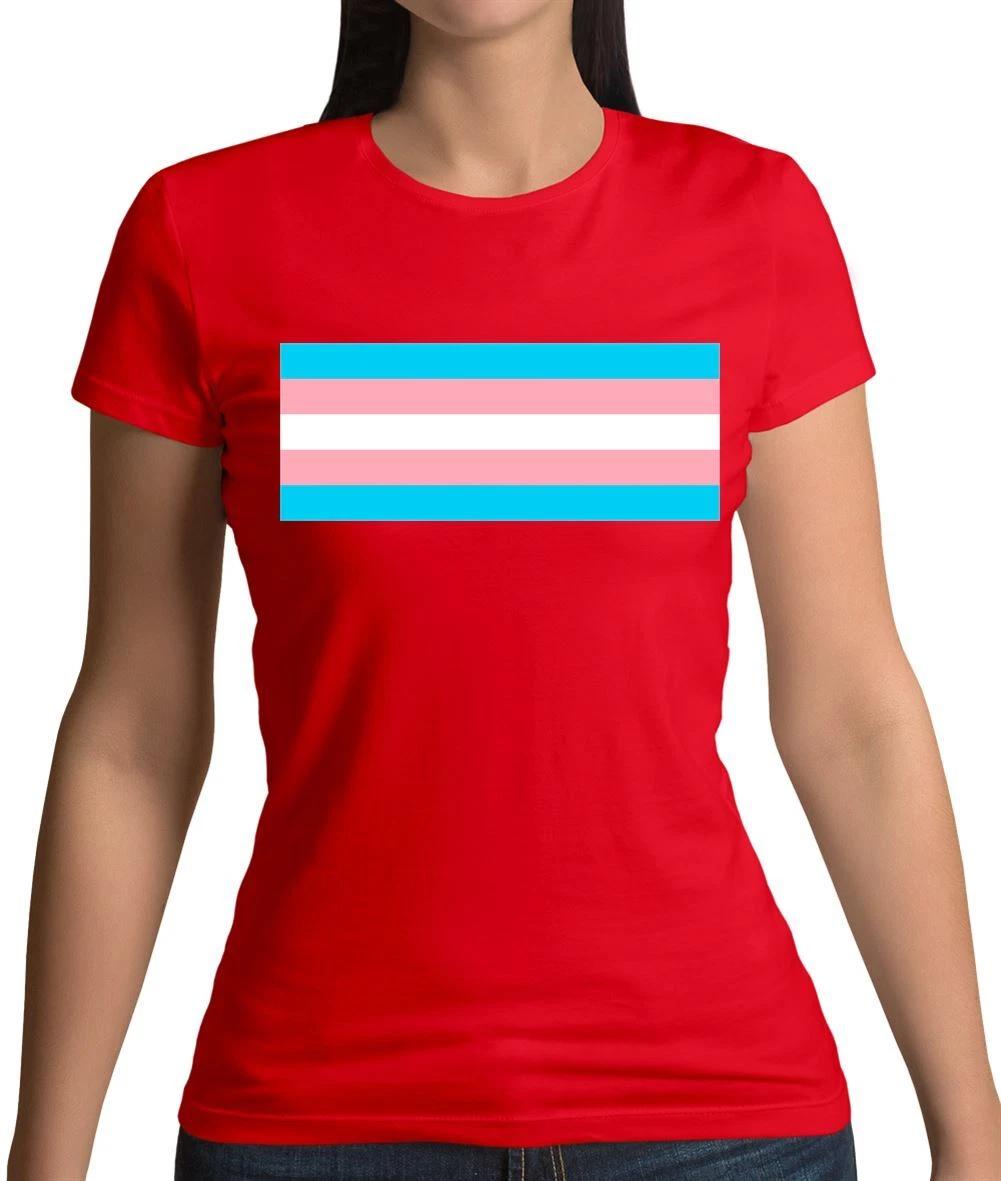 

LGBT Flags Transgender - Womens T-Shirt - Pride Gay Bi Lesbian Trans L