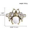 Lovely Crystal Bumble Honey Bee Insect Brooch Pins Collar Pin Lapel Pin Costume Jewelry for Women Kids Holiday Xmas Gift