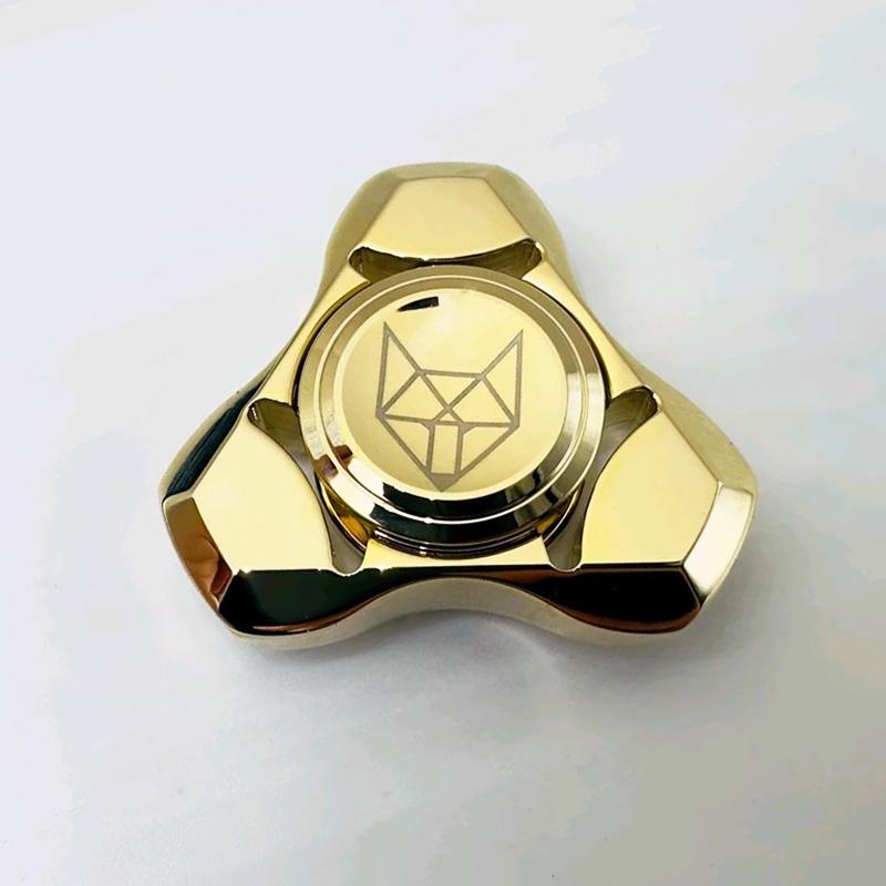Spirit Fox Stainless Steel Metal Fidget Spinner Adult E Antistress Hand Spinner Office Toy Autism Stress Relief Toys Gifts