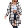 Women's Long Plaid Shirt Jacket , Multiple Color Options