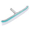 18in Swimming Pool Brush Plastic Nylon Stainless Steel Cleaning Tool for Wall Floor Lake Blue