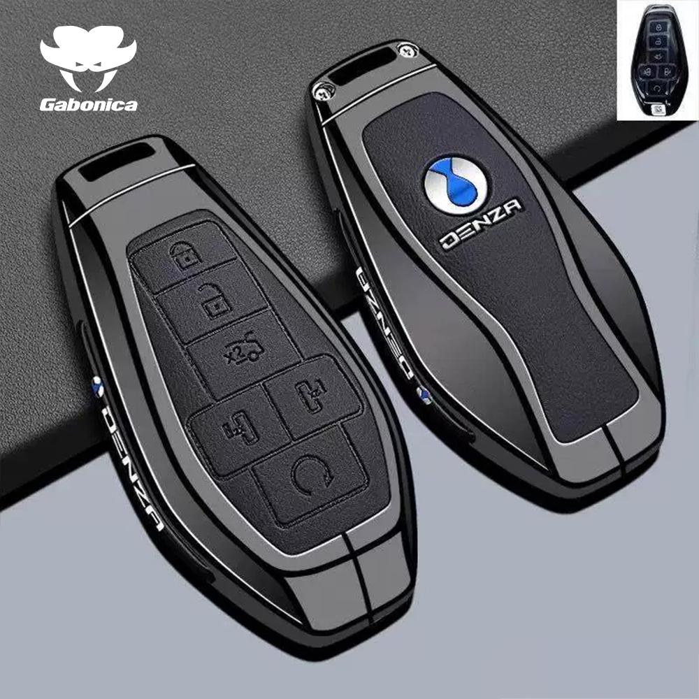 Fashion Car Key Case For Denza N9 D9 B5 B8   Keychain Smart Remote Protection Cover Shell Housing Holder Fob Accessories