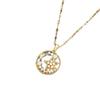 Star and Moon Zircon Necklace: Japanese-Korean Style, Trendy New Design, Titanium Steel