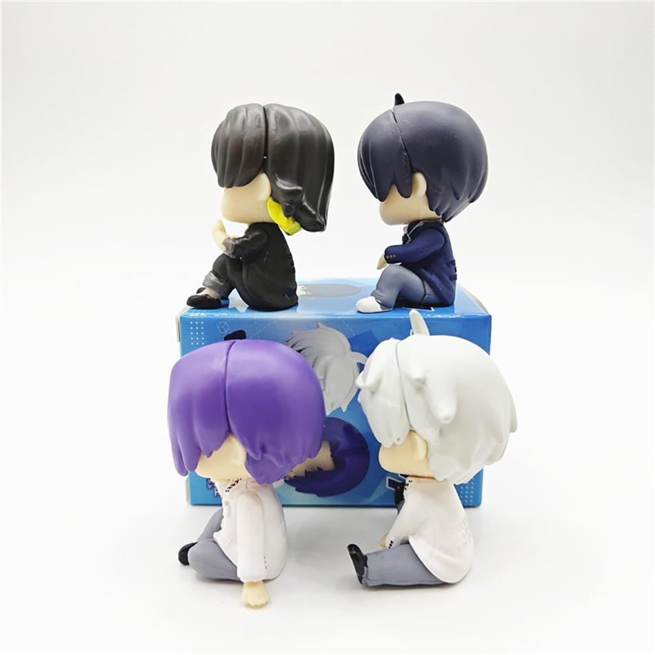 Blue Lock Gk Anime Figure 5cm Isagi Yoichi Bachira Meguru Shoulder To Shoulder Sleep Q-Version Kawaii Model Statue Kid Toy Gift