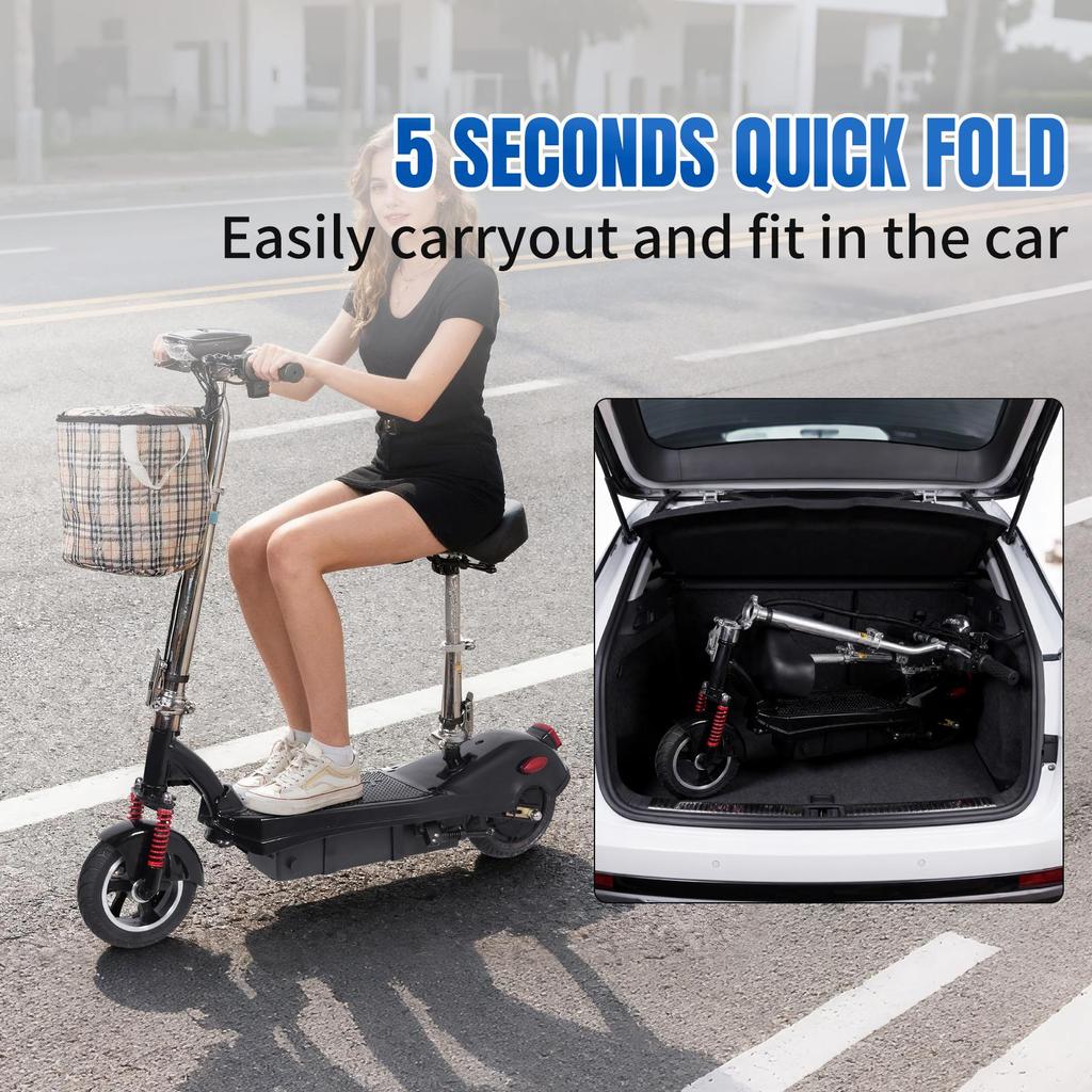 Elektroroller - 350W Motor - 12km Reichweite - geeignet für Erwachsene und Jugendliche