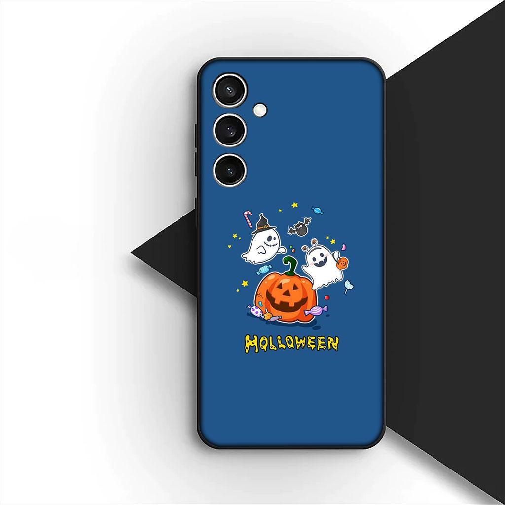 Little Ghost With H-Halloweens Pumpkin Phone Cover for Xiaomi Poco C75 C65 C71 C85 X7 X6 M7 F7 F8 Ultra F6 Pro Soft Case