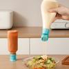 4pcs Squeeze Bottle Cap Condiment Dispenser Flipped Top Lid For Controlled Dressing Flows And Waste Reduction In Cooking
