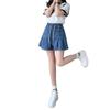 High Waist Ruffle Denim Skort - Plus Size Women's Summer Shorts (80-200 Jin)