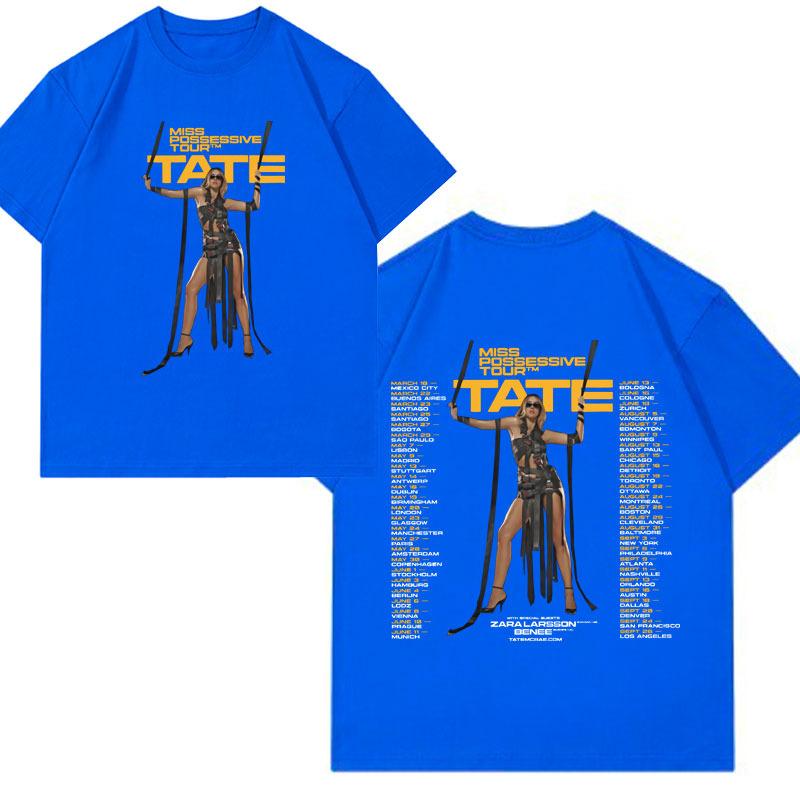 Dres Tate McRae 2025 Nová jaro-léto Pánské a dámské sportovní oblečení T8 McRae Fotbalový dres Tričko s V-výstřihem Y2k Oblečení