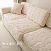 Full-Coverage Plush Sofa Seat Cover Anti-Dust Removable Stretch Couch Slipcover 1/2/3/4 Seater Settee Covers Chaise Lounge Towel