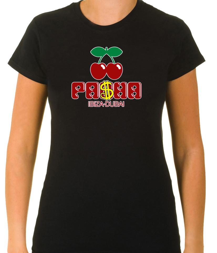 

Funny Pacha Ibiza - Dubai Logo Cherry, Short Sleeve T Shirt Women G563 L