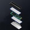 M.2 NVMe SSD Heat Sink 2280 SSDRadiator Solid Disk Heatsink PC Notebook Cooling Pad Aluminum