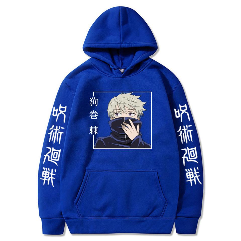 Oversized Manga Jujutsu Kaisen Tokyo Graphic Printed Hoodies Vintage Hooded Long Sleeves Hoodie Men Women Clothes