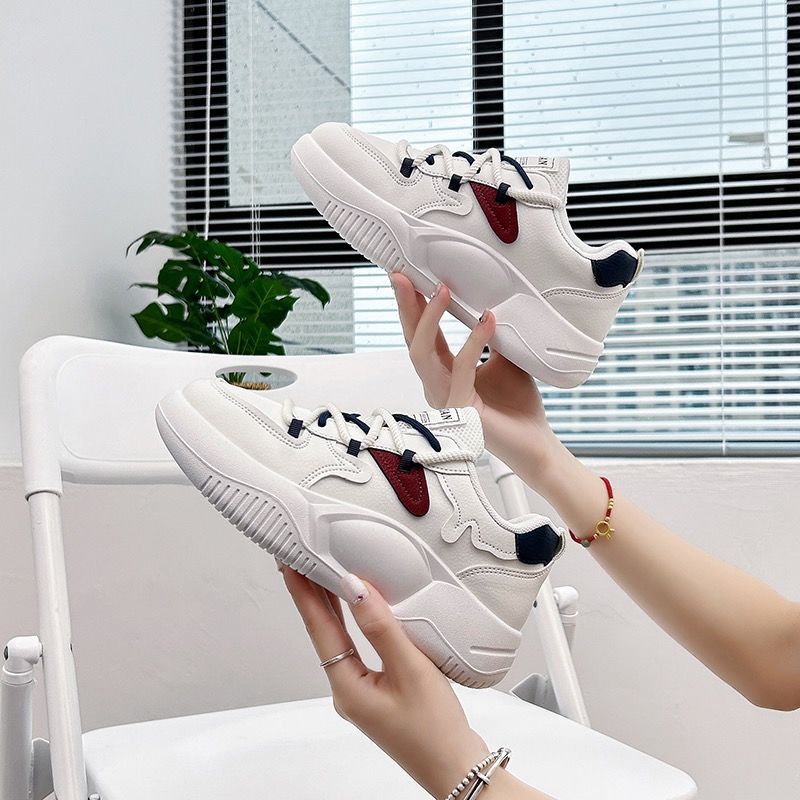 Popular Dad Shoes Women 2025 Spring and Autumn New Little White Shoes Versatile Women's Shoes Soft Sole Non-slip Waterproof Summer Sports Shoes