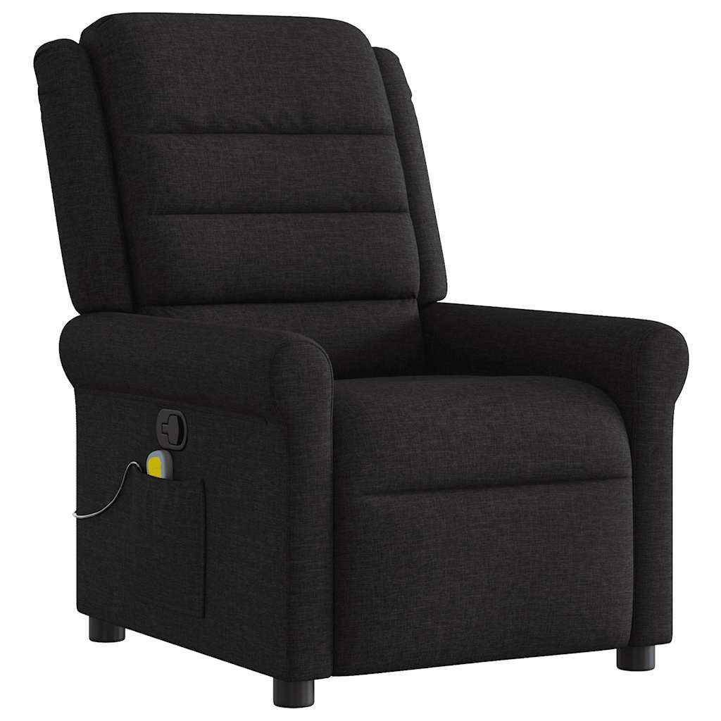 Massage Chair Black Fabric