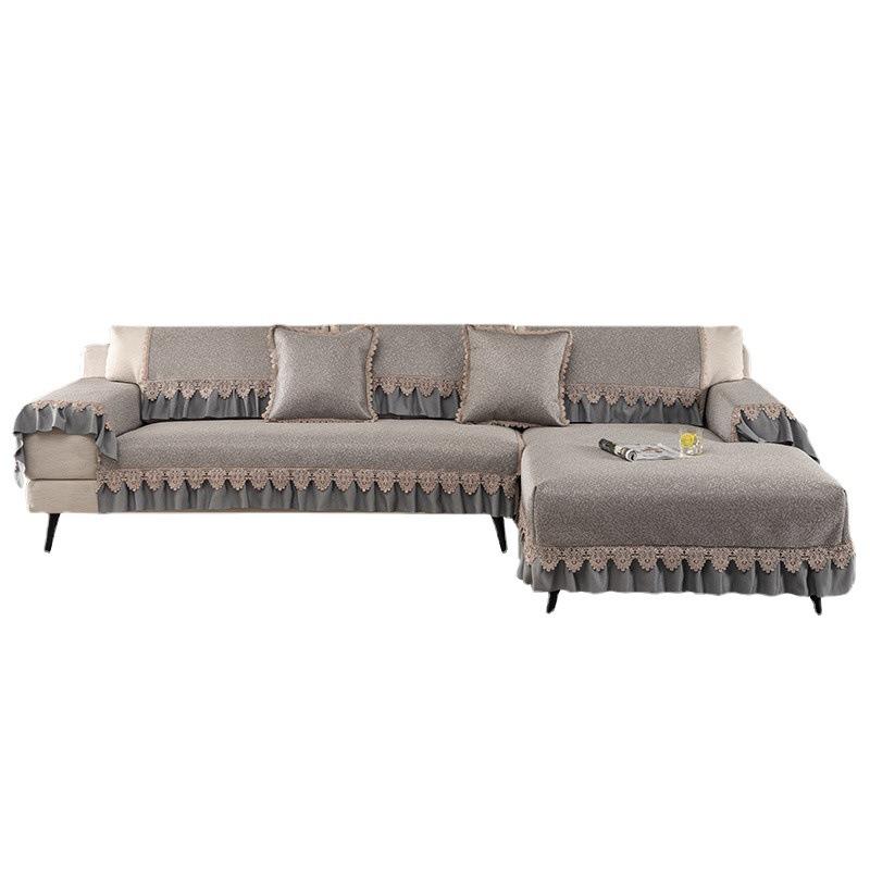 Sofa Cushion Summer Summer Summer Summer Summer Mat European Style Ice Silk Non-Slip Rattan Mat Modern Living Room Sofa Cover