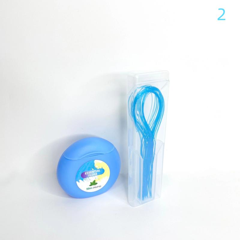 Dental Floss Threader Dental Traction Line Oral Cleaning For Crown Brace Bridge Implant Hoop Threading Braces Steel Traction