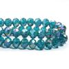 3 4 6 8 10 mm Rondelle Kristal Kralen Pauwblauw Platte Geslepen Glazen Kralen Losse Kralen Voor Sieraden Maken DIY Armbanden Ketting