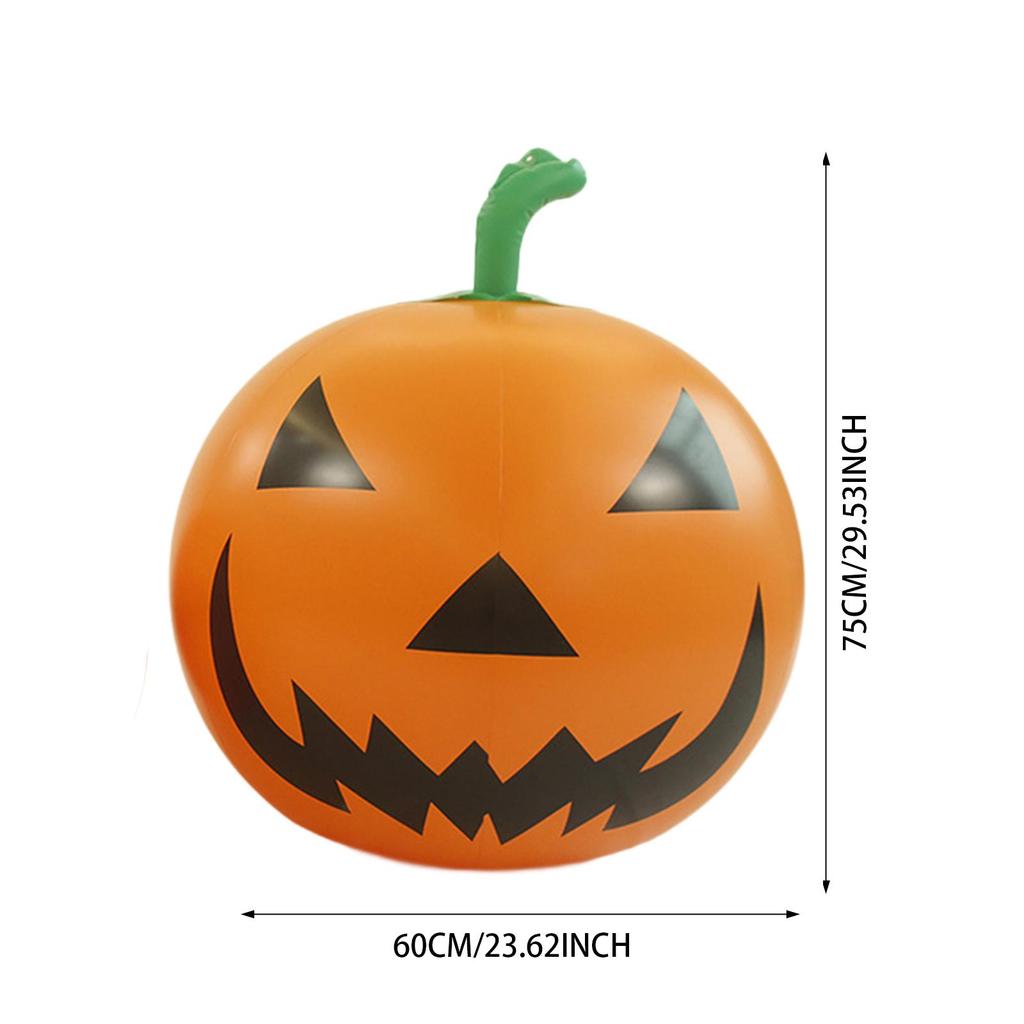 Halloween Pumpkin Decoration Inflatable Pumpkin Ball Party Inflatable PVC Halloween Ornament for Home Decor Outdoor Yard Lawn