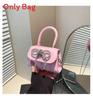 Fashion Korean Style Small Pu Handbag With Top Handle For Daily Casual Use