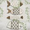 4 Stück Sommer Küsten Holzfisch Wandkunst Strand Thema Meeresfisch Wanddekor Vintage Nautische Wandskulptur für Seehaus Schlafzimmer