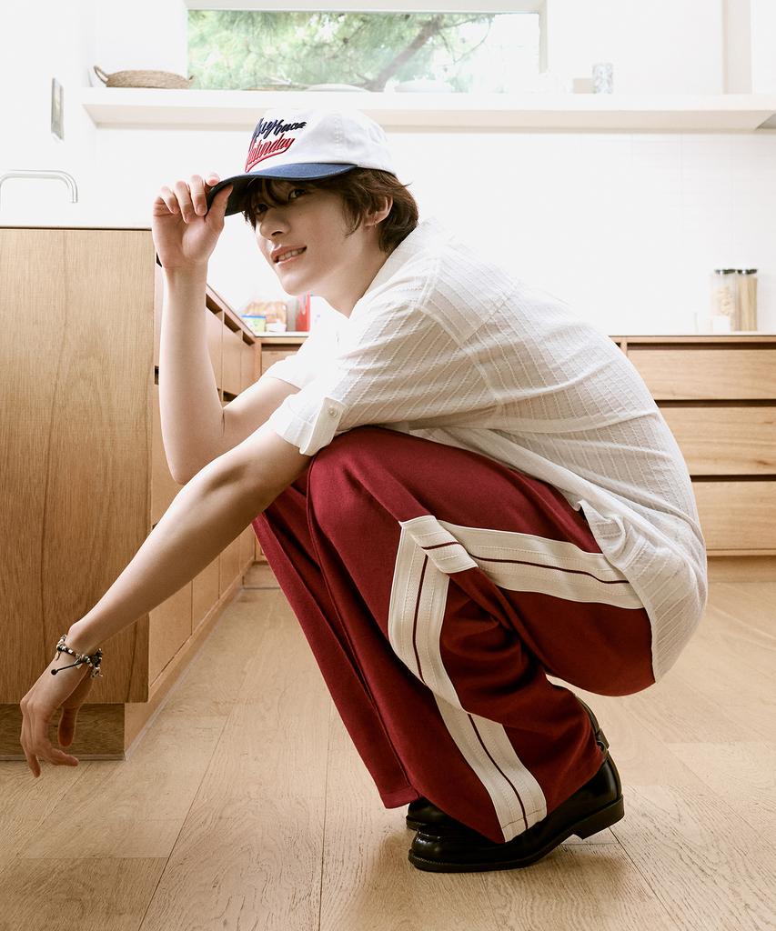 Seteo Lawton Lining Track Pants Burgundy