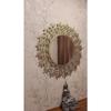 Rust Proof & Weather Proof Wall Mirror - Ideal Mirror for Living Room, Bathroom, Bedroom, Foyer | Entryway, Wash Basin Area - Gold 24 Inches 1 Piece
