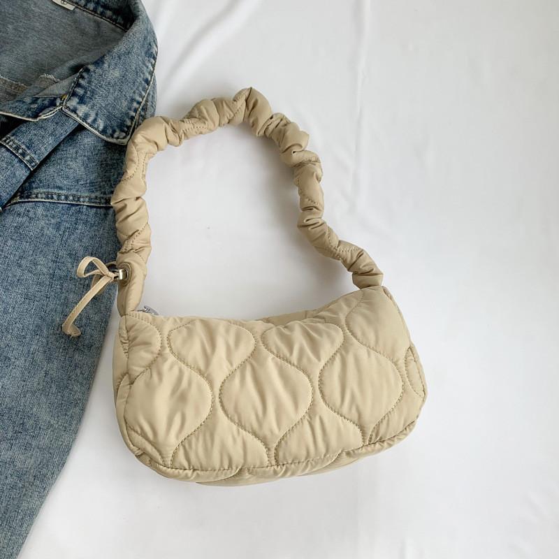 IELGY stylish and simple space cotton material diamond shoulder bag