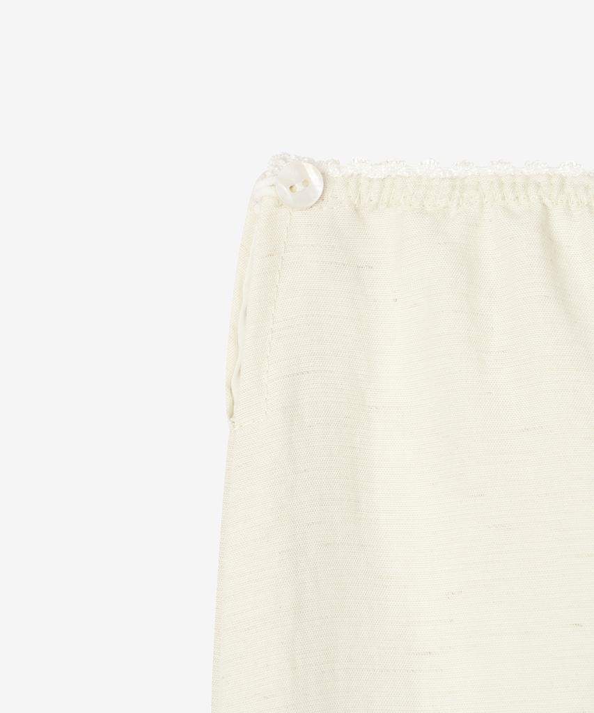 Basica Light Banding Slit Long Skirt (Beige)