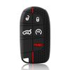 Silikon-Autoschlüsselabdeckung, Schutz für Jeep Grand Cherokee Compass Dodge Charger Chrysler 200 300 300C Schlüsselanhänger Autoteile