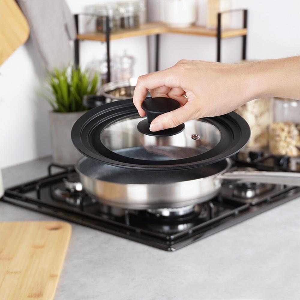 Universal Glass Silicone Lid for Pots and Pans 16/18/20 Cm