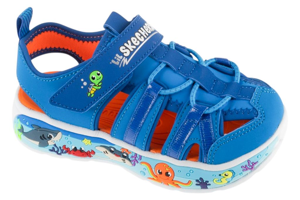 Skechers Play Scene Splash, for Boy blue Sandals