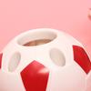 Soccer Shape Plastic Pen Cup Multi Slots Desk Pencil Organiser Storage Container For Pencil Pen Art Brush Makeup Tool