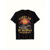 Plus Size Unisex T-Shirt For The Supernatural Series- Durable 220Gsm Vintage Style Tee With 'Carry On My Wayward Son' In Golden, Featuring The Famous